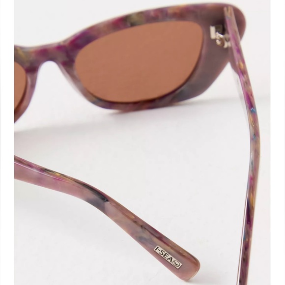 Free People Astrid Polarized Sunglasses Mauve Storm NWT - Picture 5 of 9